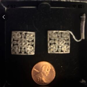 Vintage Marcasite Earrings silver